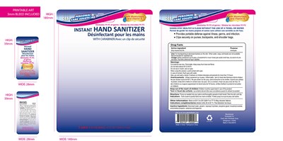 Instant Hand Sanitzer With Clip (702007   Hand Sanitizr Clip 120 mL)